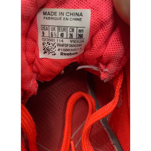 Reebok women 9 Nanoweb Z Rated Orange Lace Up Running Crossfit Shoes - Picture 7 of 7